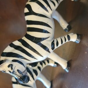 Black and White Zebra Figurines